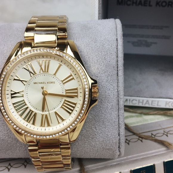 Michael Kors Navy Silver Rose gold kacie watch - Picture 8 of 8